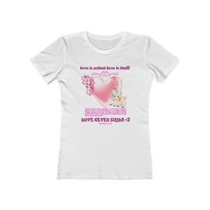 1 CORINTHIANS 13 GIRLY TEE I-need-god.com